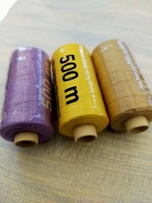 bobines de fil  500 m  3 couleurs