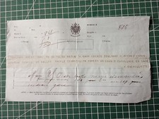 AZ050 télégramme circa 1860 Bary commerce Toulouse Brest Chevillotte