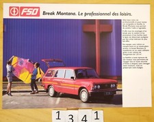 FSO POLSKI FIAT BREAK MONTANA Prospectus 2 pages Fr 1987