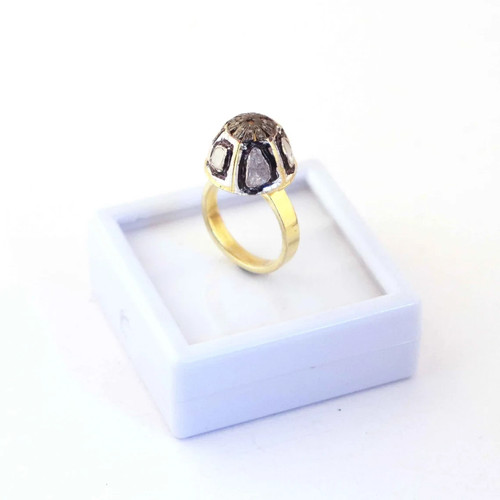 Bague diamant pave argent - diamant,