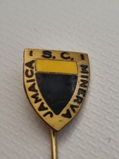 SC MINERVA JAMAICA RARE OLD Football Badge Insigne Odznaka Piedino