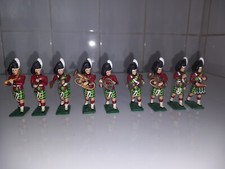 LOT DE 9 SOLDATS  DE PLOMB CORNEMUSE ANCIEN HAUTEUR 7 CM EN BON ETAT