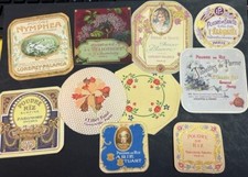 LOT 10 ETIQUETTES ANCIENNES
