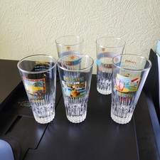 5 VERRES  PUBLICITAIRES  BAR    ANIS GRAS