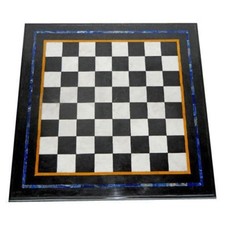 23 " Noir Marbre Jeu D'Échecs