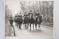 PHOTO Argentique	France	chasse à courre vénerie cheval	18X24cm	1960
