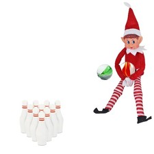 Elfe Noël Jeu Mini 10 Bowling
