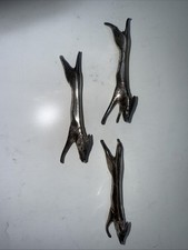3 Portes Couteaux Chien en métal argenté Christofle Gallia par Sandoz (cassé)