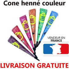 🌟🌟 Cône henné couleur 25gr Golesha - VendeurEnFrance - LIVRAISON GRATUITE 🌟🌟