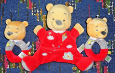 MP/ LOT 3 DOUDOU MARIONNETTE HOCHET DISNEY WINNIE L'OURSON ROUGE CERF VOLANT 9