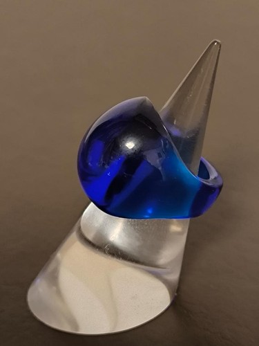 Bague cabochon cristal - bague, en