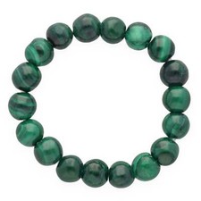 Bague élastique malachite - élastique, en