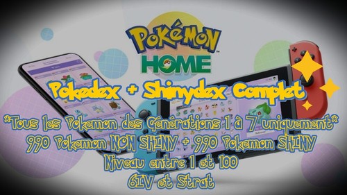 Pokémon home pokedex complet - home,