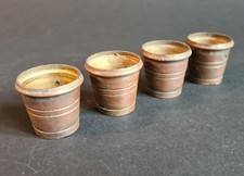 Lot de 4 pieds de tables embouts en cuivre déco vintage bistrot début 20ème