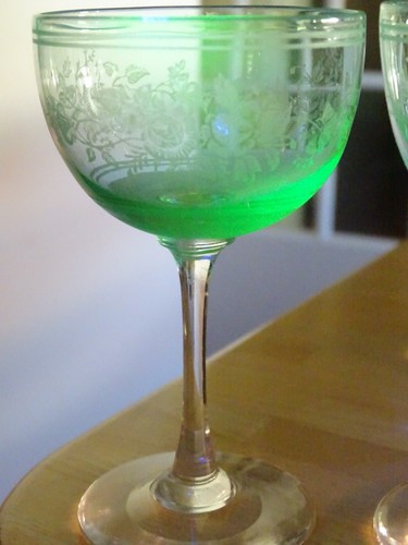 Ancien verre vin ouraline - verre,