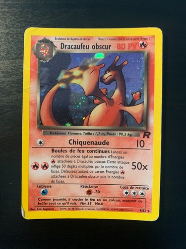 Carte pokémon dracaufeu - carte,