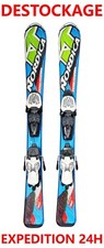 ski enfant NORDICA "TEAM RACE" taille : 100 cm = 1 mètre + fixations