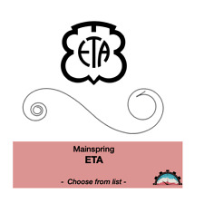 Ressort Barillet de Montre ETA - CHOOSE FROM LIST - VIMETAL (Mainspring)