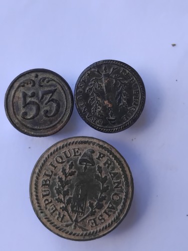 Lot boutons plats - lot, 3