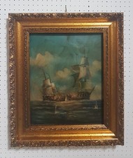 Tableau BATTAGLIA NAVALE Peint