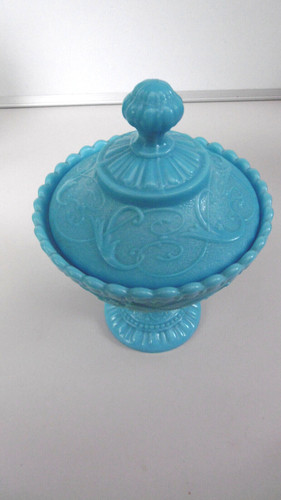 Bonbonniere porcelaine bleue - porcelaine,