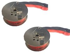 2 X Ruban Taille 44 Ordinateur Addo-X Odhner Facit Métal Bobine 13mm Rareté