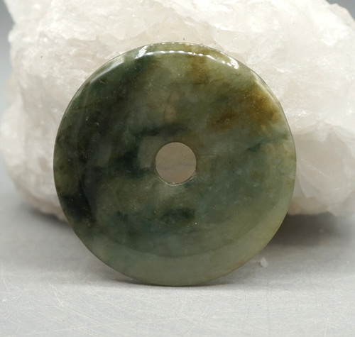 Pendentif donut jade jadeit - pendentif,