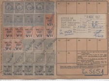 FISCAUX carte de socio postaux d'alsace lorraine