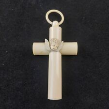Croix De Berceau à Décor Central d'Un Angelot En Bakélite Vers 1900