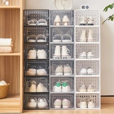  3 Pcs Boîtes De Rangement À Chaussures Transparentes Boite Porte-chaussures