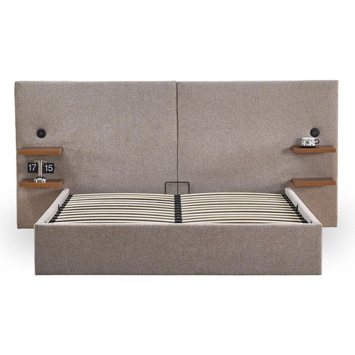 Lit coffre avec tablettes - coffre,