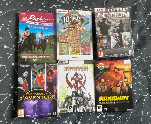 Lot jeux neufs - pc, blister