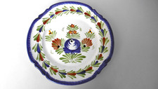 henriot quimper faience plate