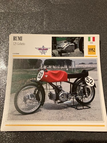 Carte fiche moto collection - carte,