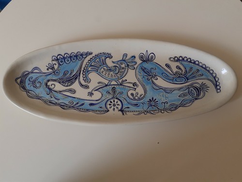 Ancien grand plat - ancien, faïence