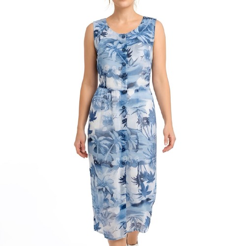 Robe transparente bleue - , à