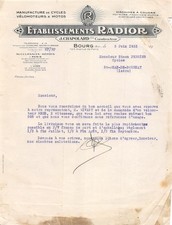 Facture  1933  MANUFACTURE DE