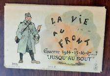 Pochette 10 Cartes LA VIE AU FRONT par Ernest GABARD 1914-1918 WWI CPA ORIGINAL