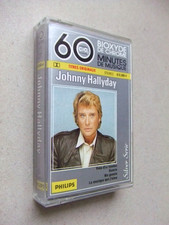 JOHNNY HALLYDAY  cassette audio stéréo 60 MINUTES DE MUSIQUE 1982 PHILIPS TBE