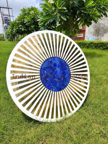 Round marble table - round,