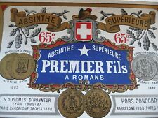 étiquette ancienne ABSINTHE