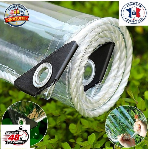 Bâche transparente pvc - transparente,