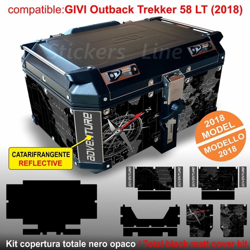 Autocollants top case givi - autocollants,