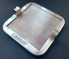 Cendrier commémoratif CARDIF pyrogène métal argenté poinçon, numéroté