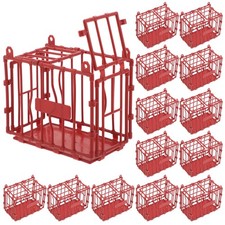  Lot de 15 mini cages pour animaux : simulation de cage pour petits animaux –