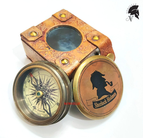 Ancienne boussole laiton - boussole,