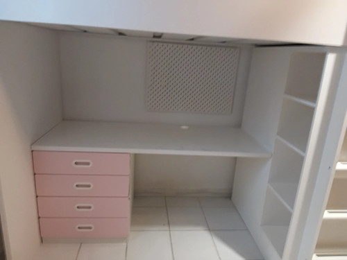 Lit combiné ikea rose - combiné,