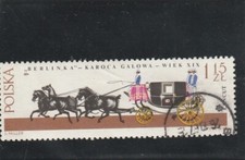 L6536 POLOGNE Timbre Y&T N° 1500 de 1965 " Berline de Gala " Oblitéré