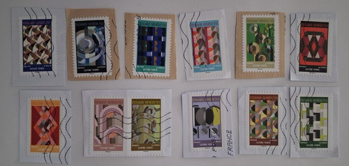 Timbres oblitérés série