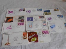 1st day covers Space Republique du Niger Apollo 17 Gemini D1 Luna 9 relay 1960s